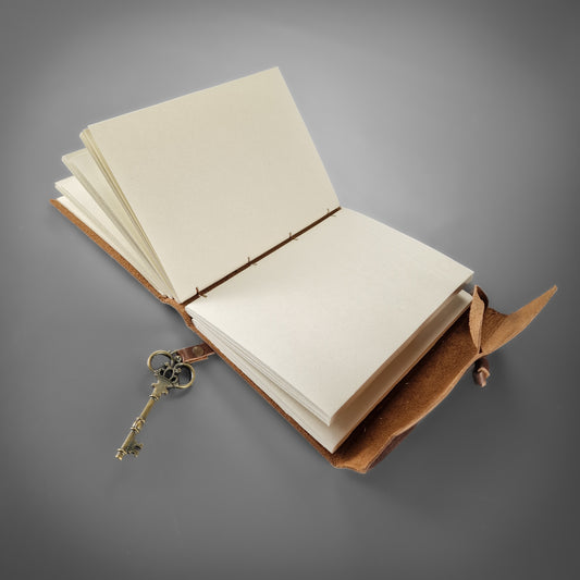 Leather Notebook - Key Bound