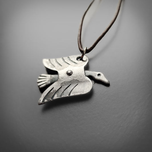 Odin's Raven Forged Pendant