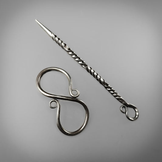 Twisted Forged Hair Pin