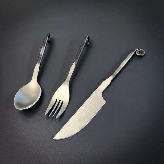 Hand-Forged Cutlery Set