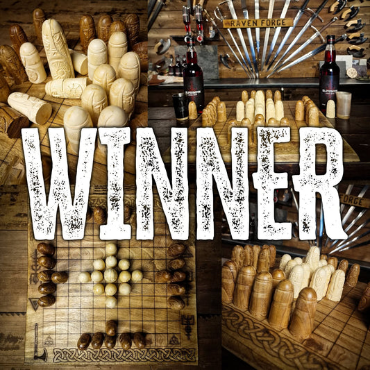 Sunday Giveaway winner – hand-crafted Hnefatafl game