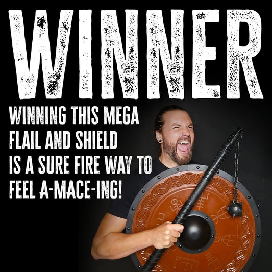 Sunday Giveaway winner – Viking shield and flail