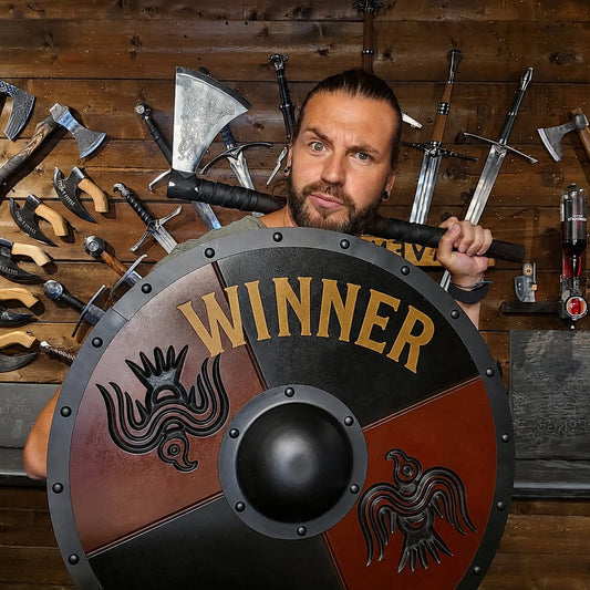 Sunday Giveaway winner – Viking axe and shield set from Raven Forge