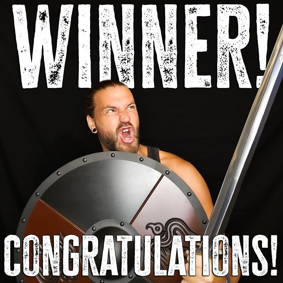 Sunday Giveaway winner – Viking sword and shield set from Raven Forge