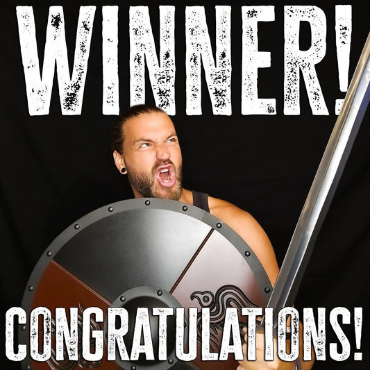 Sunday Giveaway winner – Viking sword and shield set from Raven Forge