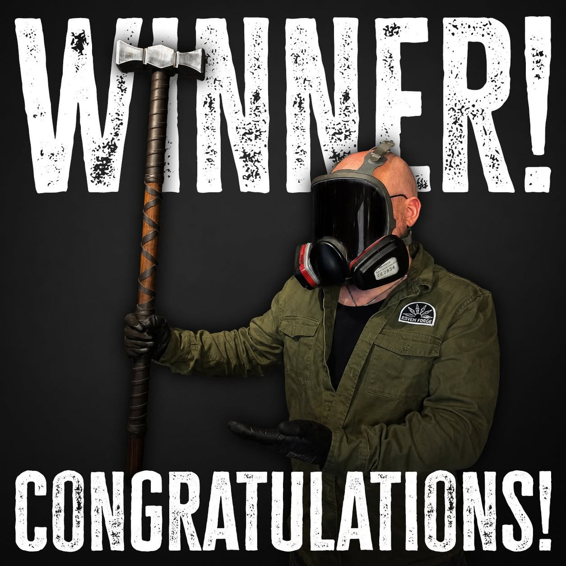 Sunday Giveaway winner – Colossal Warhammer from Raven Forge