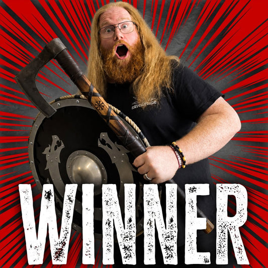 Sunday Giveaway winner – Viking axe and shield from Raven Forge