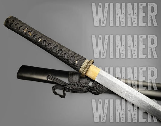 Sunday Giveaway winner – Damascus steel katana from Raven Forge