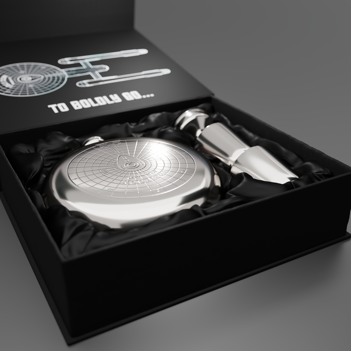 Star Trek Enterprise Hipflask