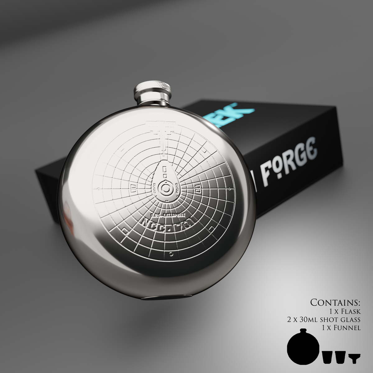 Star Trek Enterprise Hipflask
