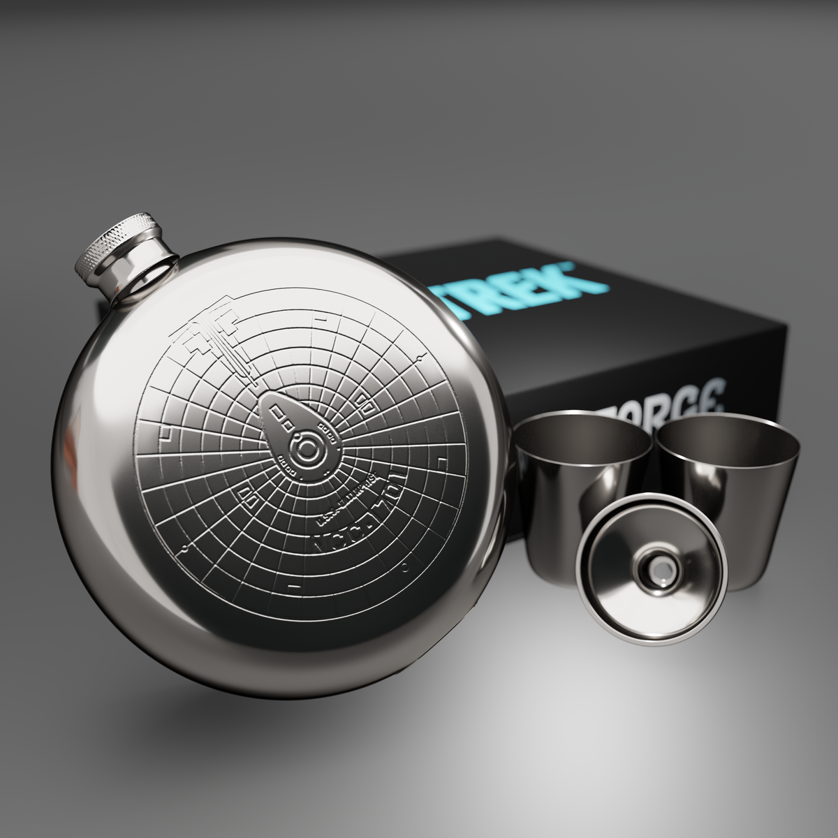 Star Trek Enterprise Hipflask