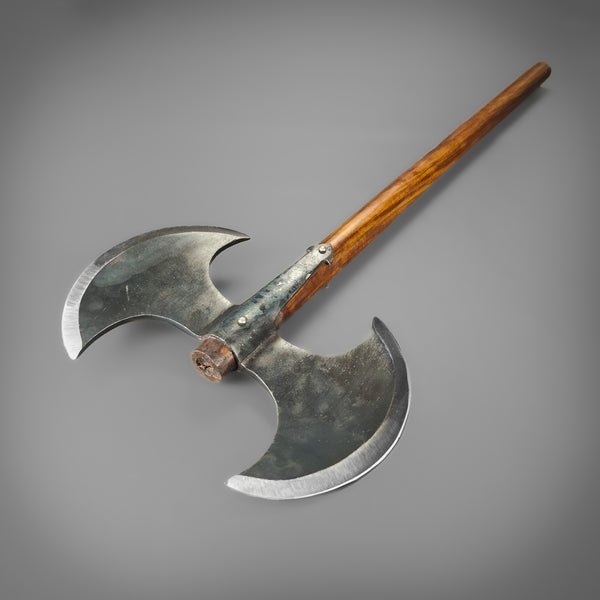 Medieval Twin Blade Axe – Raven Forge