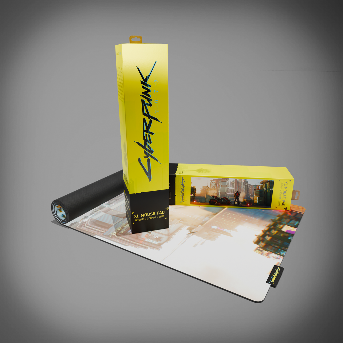 Cyberpunk 2077 Desk Mat - Night City Views