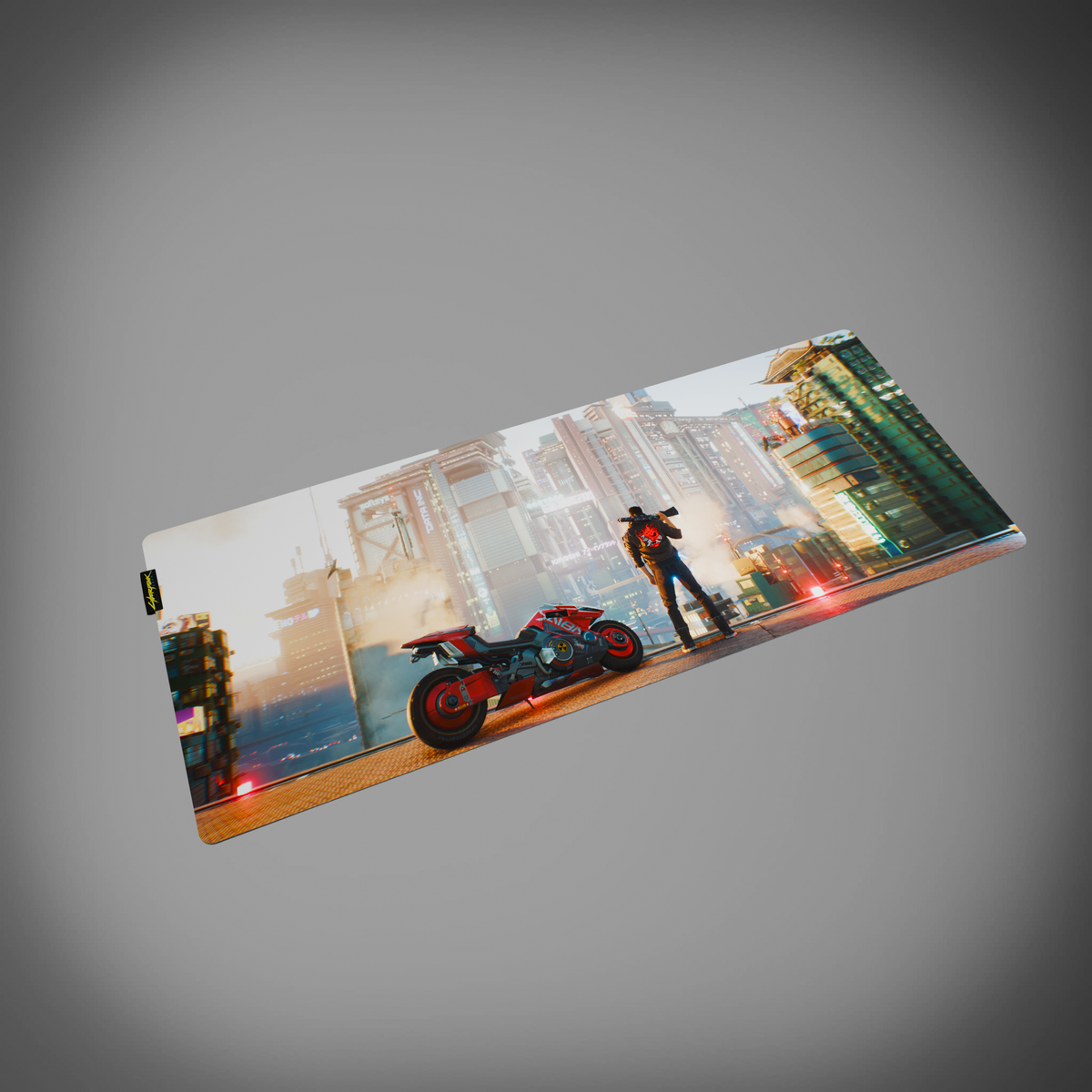 Cyberpunk 2077 Desk Mat - Night City Views