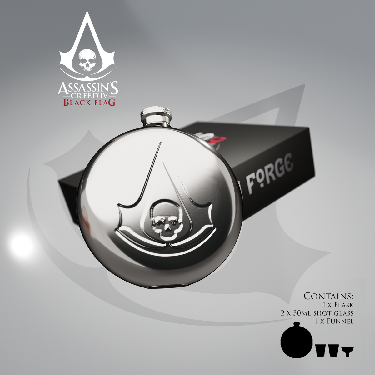 Assassin's Creed Black Flag Hipflask