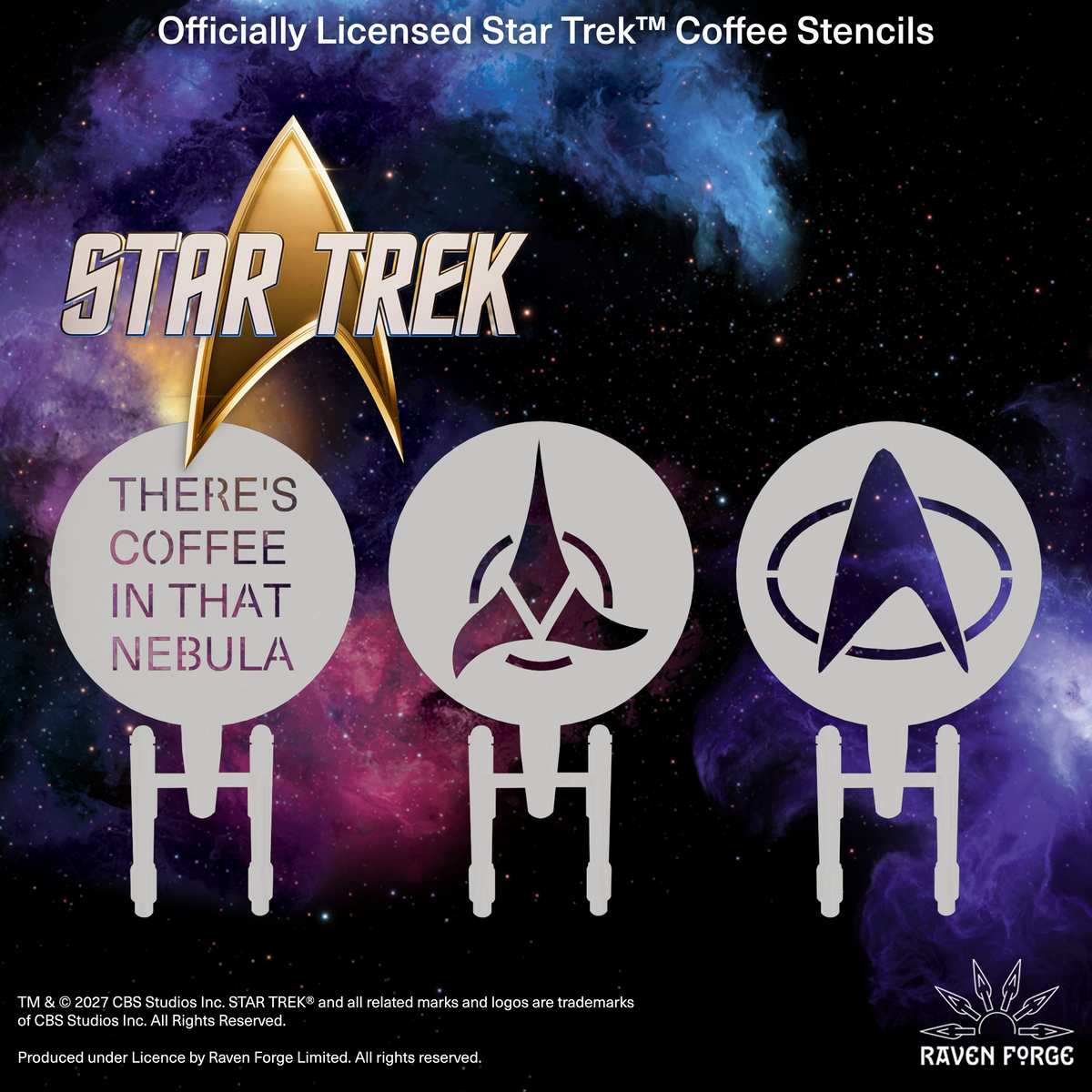 Star Trek Coffee Stencils