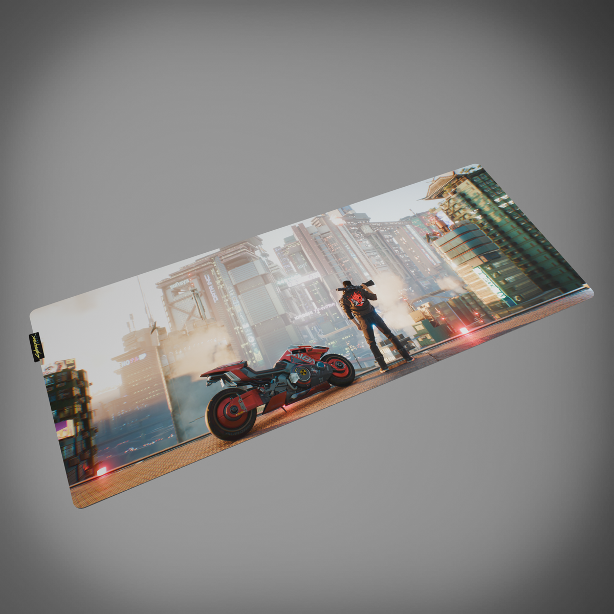 Cyberpunk 2077 Desk Mat - Night City Views