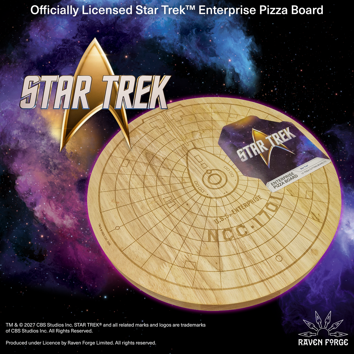 Star Trek Enterprise Pizza Board