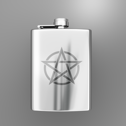 Pentagram Hip Flask