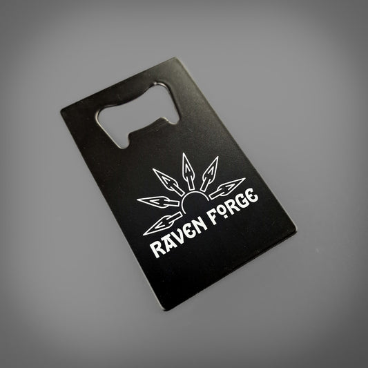 Raven Forge Metal Card Bottle Opener