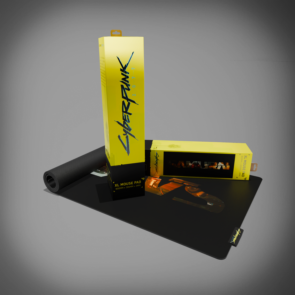 Cyberpunk 2077 Desk Mat - Johnny Silverhand's Porsche
