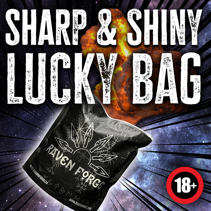 Sharp & Shiny Lucky Bag – Raven Forge mystery knife bag, 18+ only