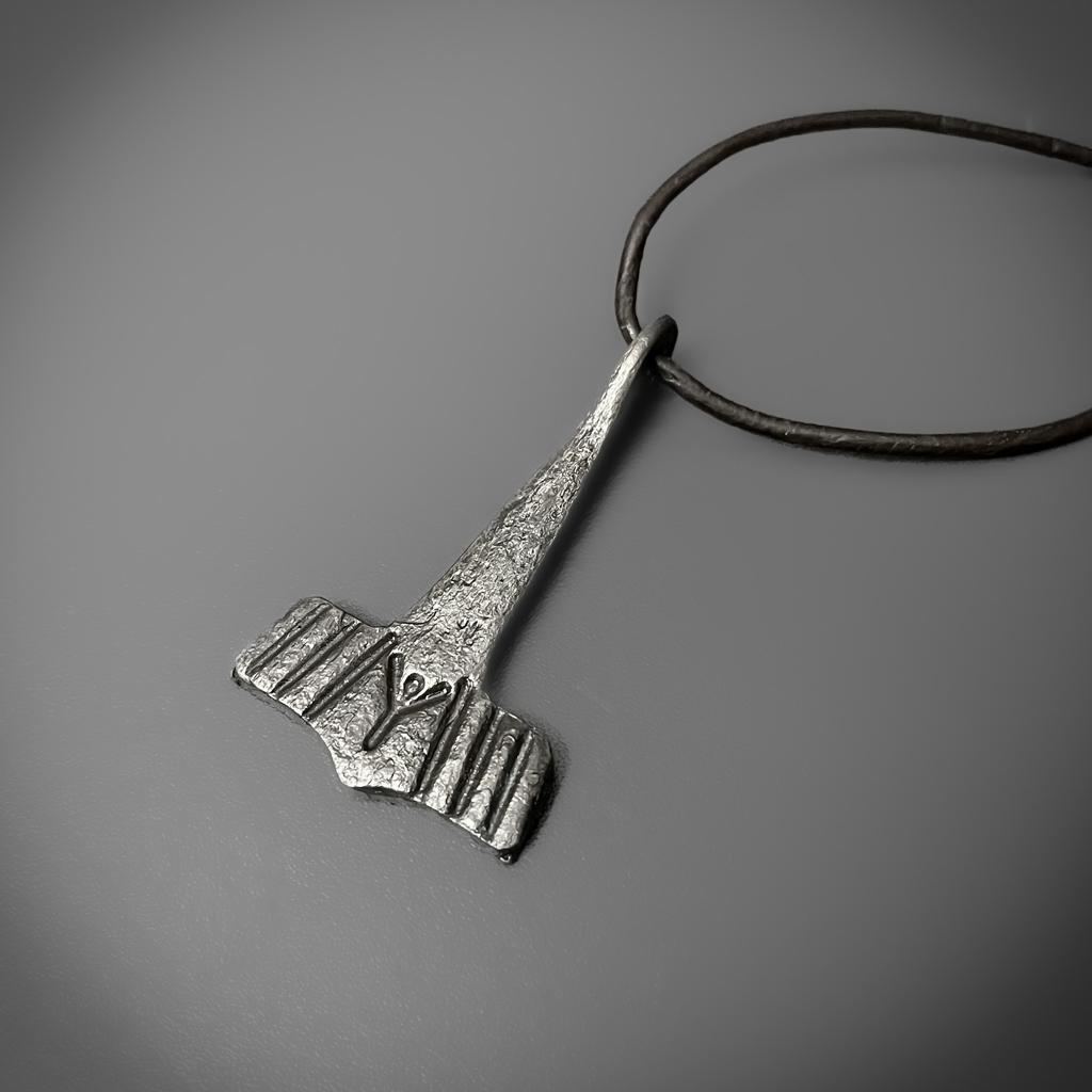 Protection Hand-Forged Mjolnir Pendant - Main Image