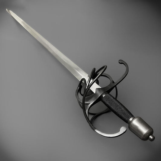 Black Hilted Rapier Sword