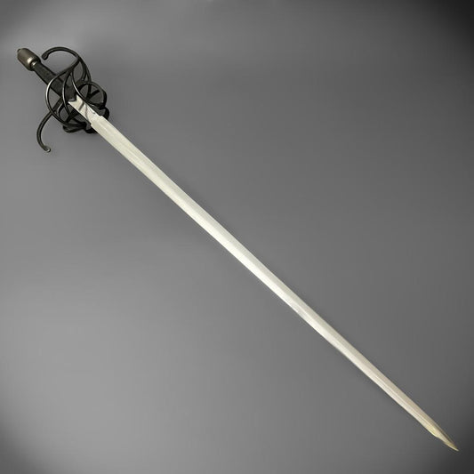 Black Hilted Rapier Sword