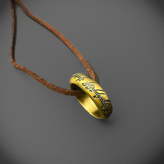 The One Ring with Leather Strap - Noble Collection
