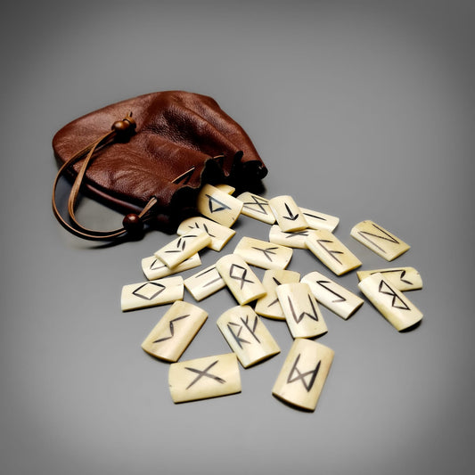 Viking Bone Runes Set