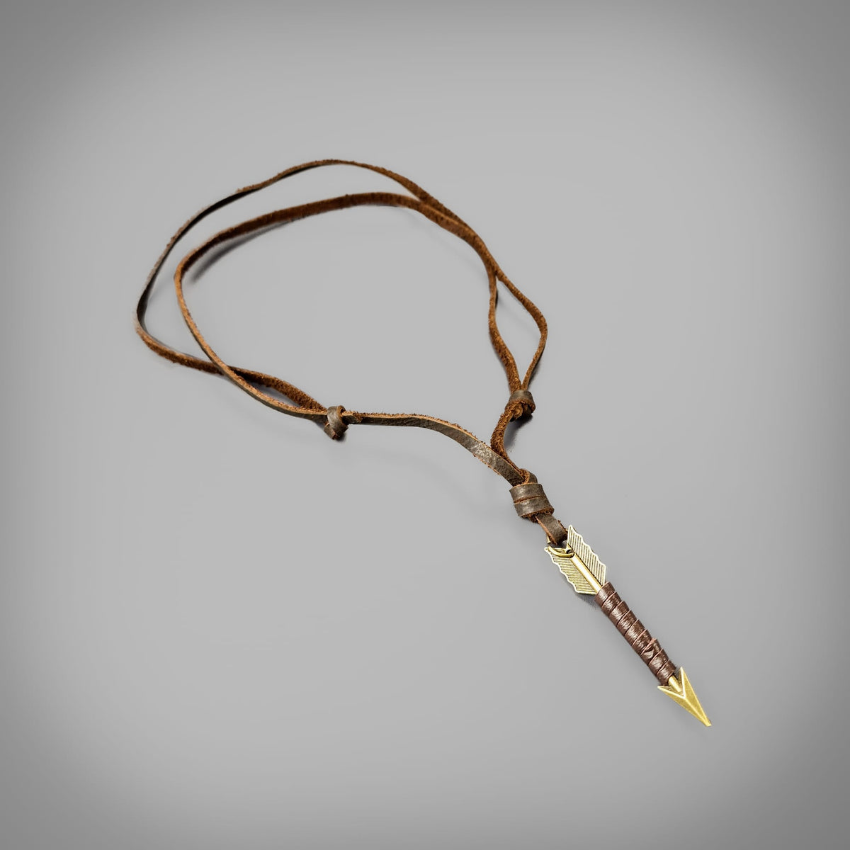 Leatherbound Arrow Pendant