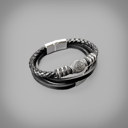 Vegvisir Triple Wristband - Black