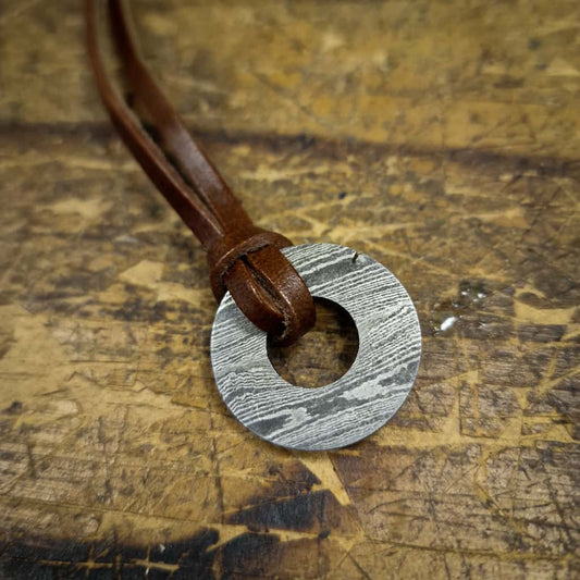 Damascus Pendant - Seconds