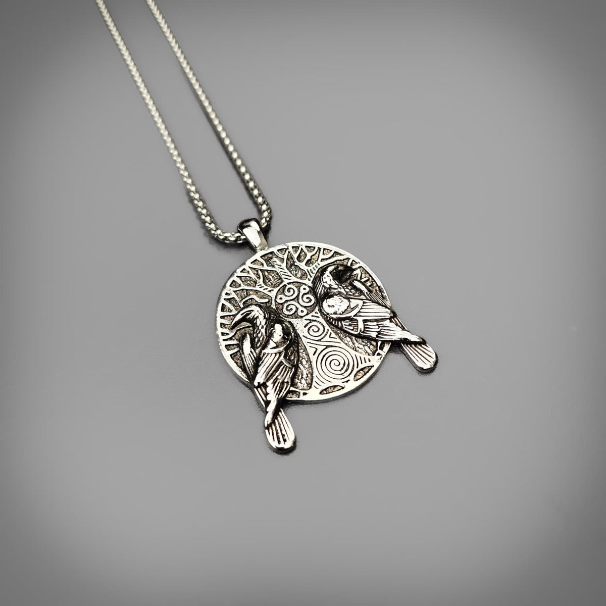 Twin Raven Medallion