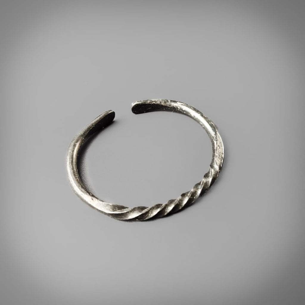Hand-Forged Large Bangle – Raven Forge