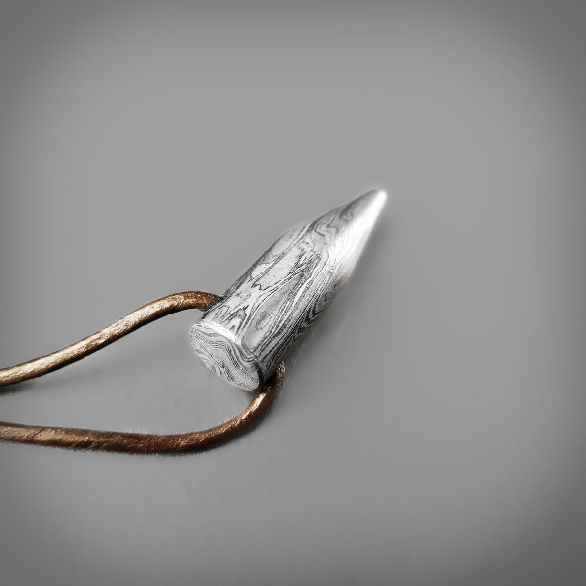 Damascus Bullet Pendant