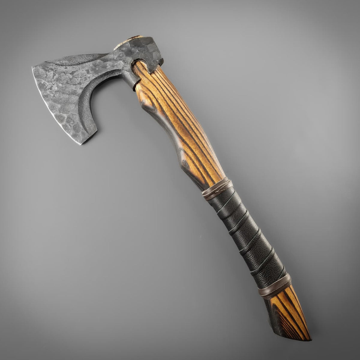 Blackened Bevelled Axe