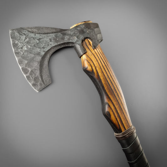 Blackened Bevelled Axe