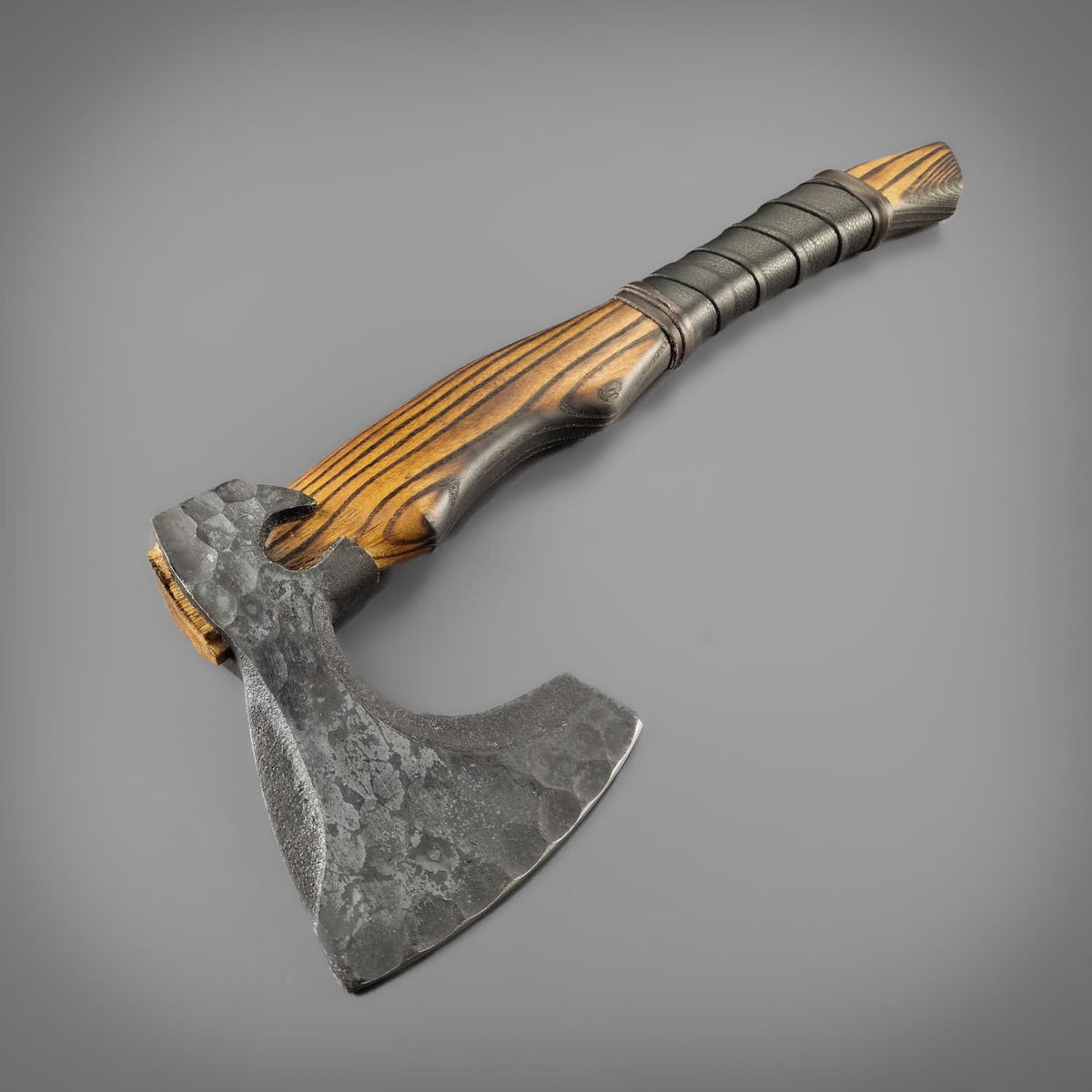 Blackened Bevelled Axe
