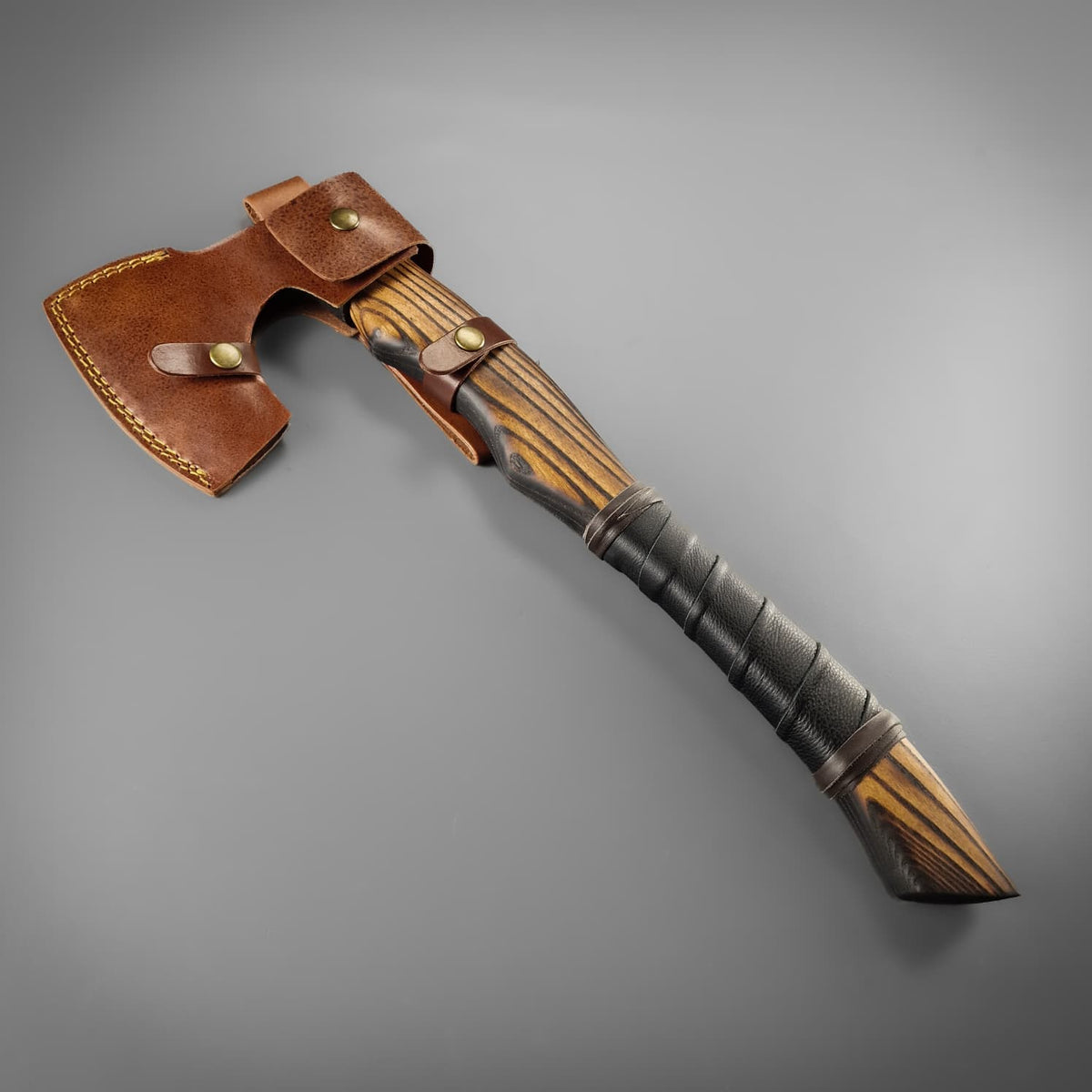 Blackened Bevelled Axe