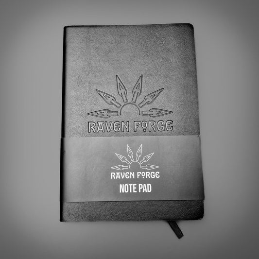 Soft-Touch Embossed Raven Forge Notebook