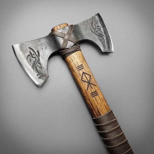 Runefire Double Bit Axe