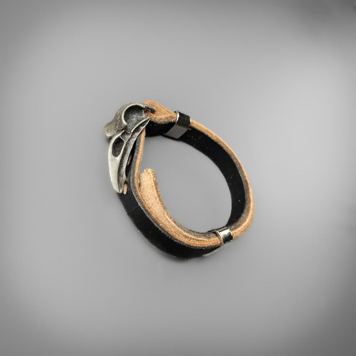 Raven Skull Wristband - Seconds