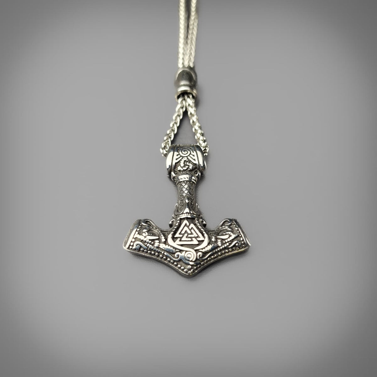 Valknut Mjolnir Pendant