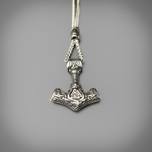 Valknut Mjolnir Pendant