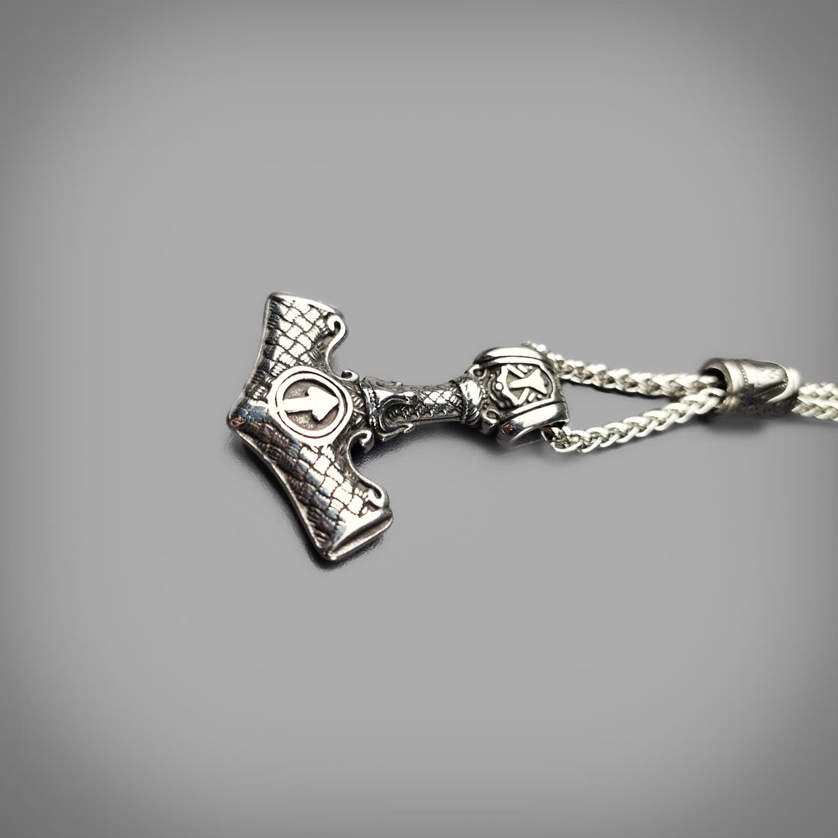 Valknut Mjolnir Pendant