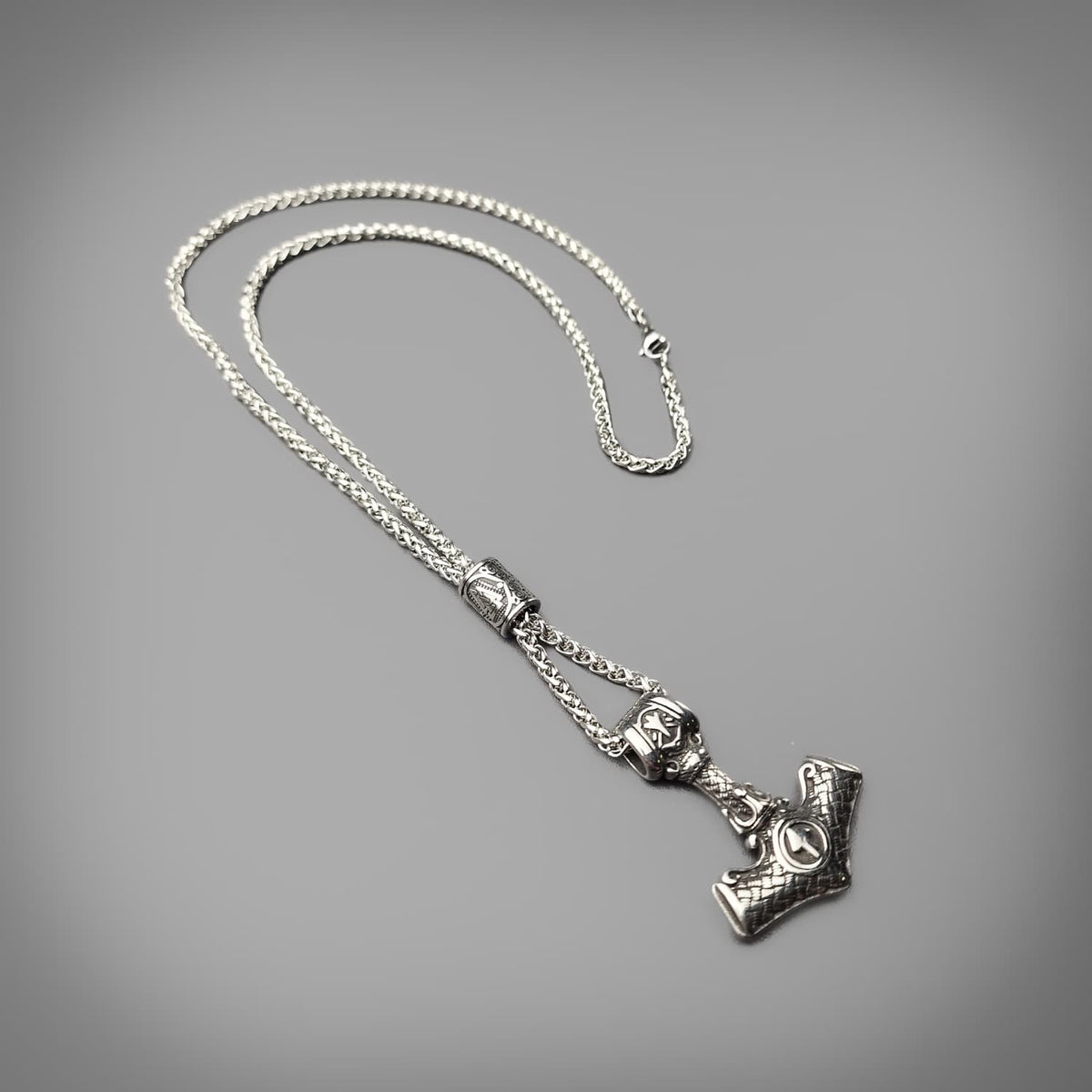 Valknut Mjolnir Pendant