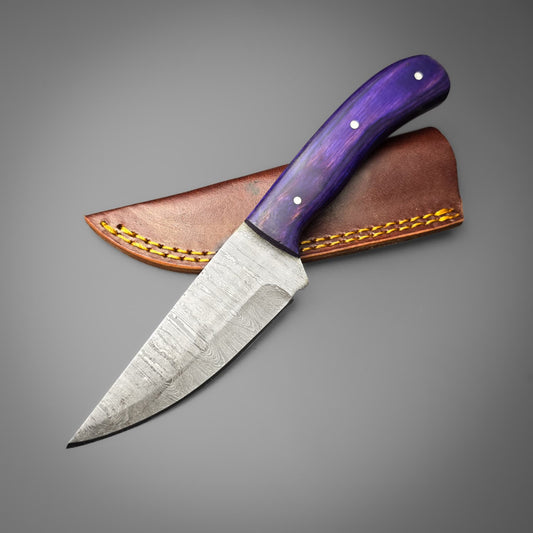 Amethyst Damascus Hunter