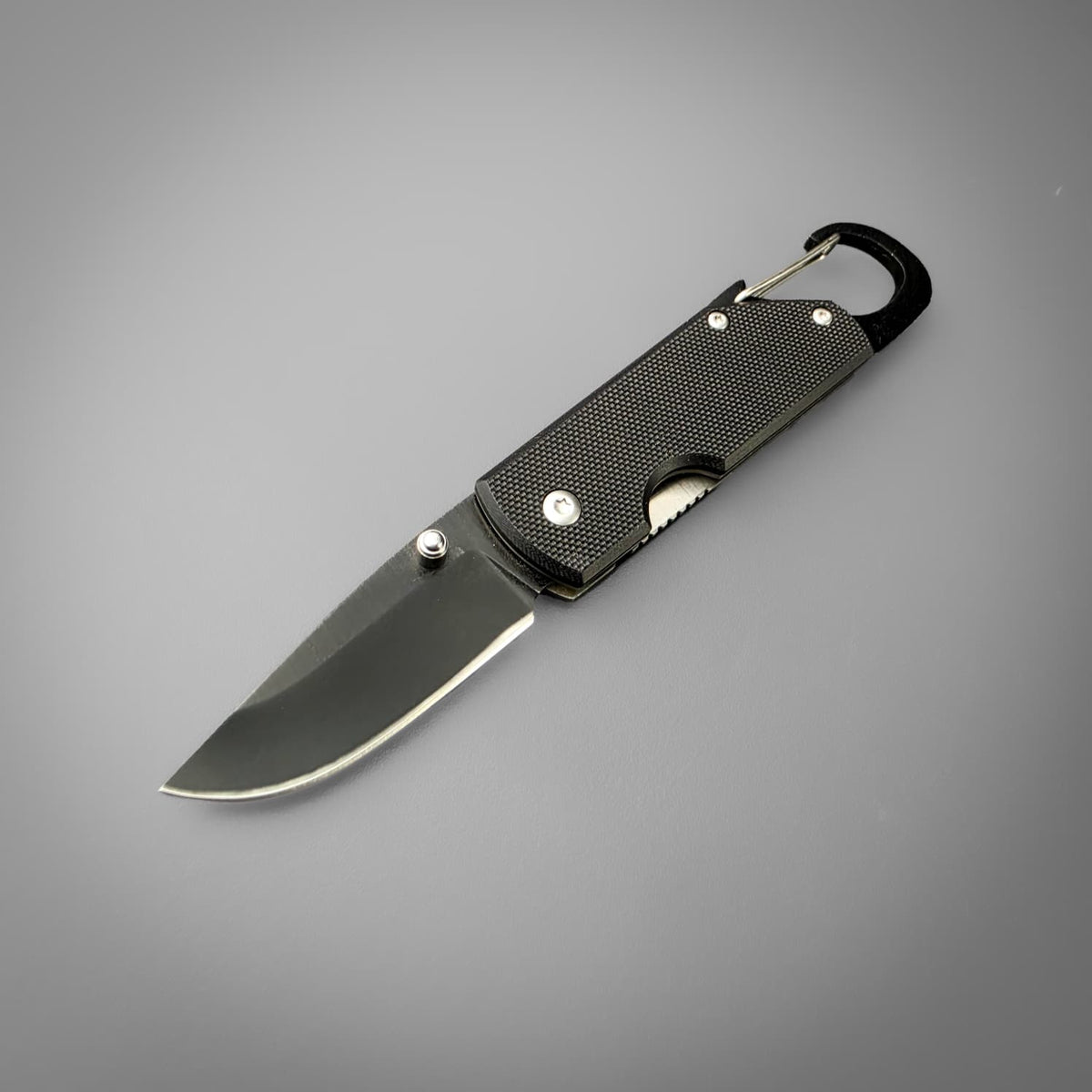 Carabiner Belt Knife - Drop Point